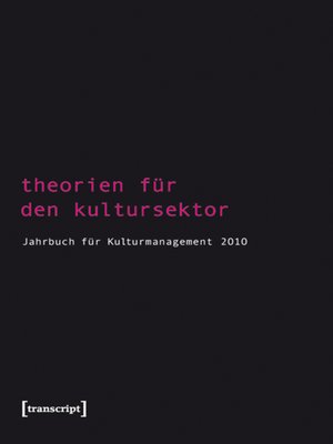 cover image of Theorien für den Kultursektor